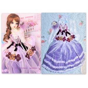 Eternal Maiden One-off BJD Volks Super Dollfie SDGr Hydrangea Dress OOAK Outfit
